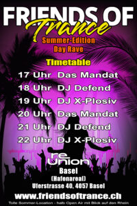 Timetable Friends of Trance Summer Edition 2026